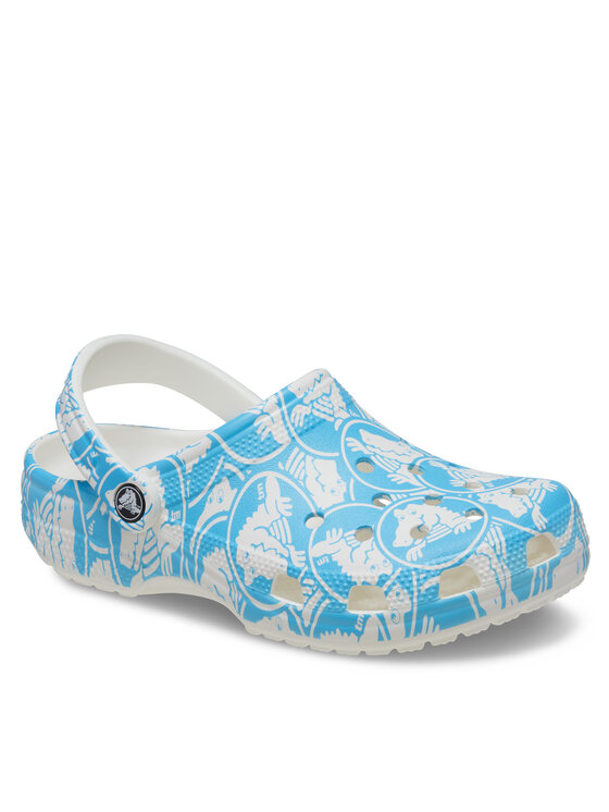 Crocs Crocs Şlapi Classic Duke Print Clog 210003 Albastru