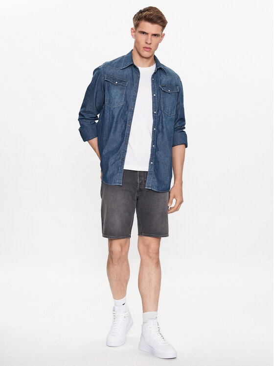 G-STAR G-Star Raw Pantaloni scurți de blugi D20776-D291-C778 Gri Regular Fit