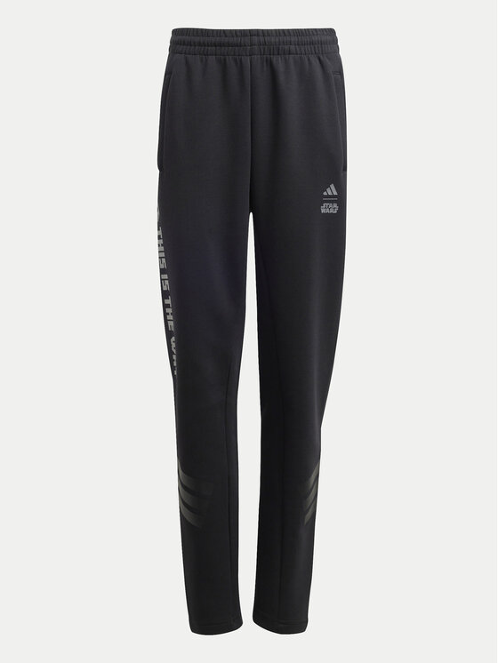 adidas adidas Teplákové nohavice Star Wars The Mandalorian™ JF3635 Čierna Regular Fit
