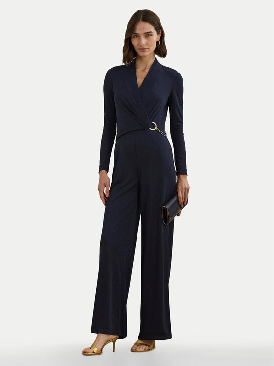 LAUREN RALPH LAUREN Jumpsuit 200957619 Blu scuro Slim Fit, taglia : 6