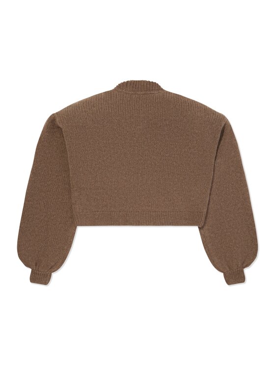 La Mania La Mania Sweter MARI 2 Brązowy Classic Fit