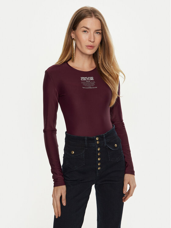 Versace Jeans Couture Body 77HAM221 Bordeaux Slim Fit, taglia : 44