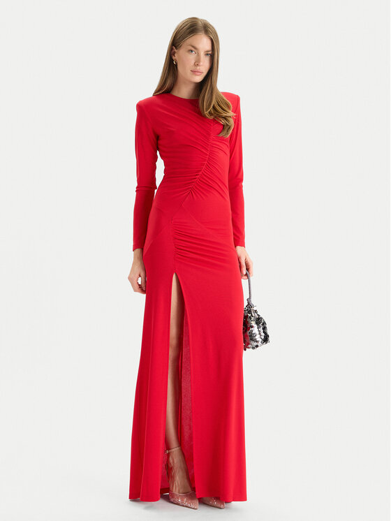 Gaudi Gaudi Vakarinė suknelė 521FD14008 Rožinė Slim Fit