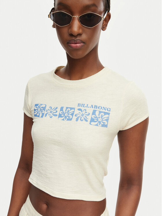 Billabong Billabong Футболка Baby EBJKT00119 Світло-бежевий Slim Fit