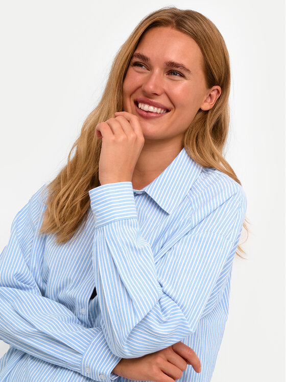 Kaffe Kaffe Πουκάμισο Dabra 10508369 Μπλε Loose Fit
