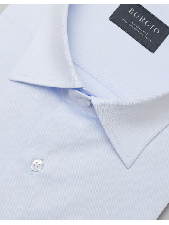 Borgio Borgio Koszula canosa Niebieski Classic Fit