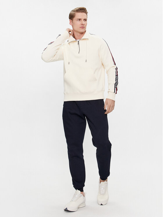 Tommy Hilfiger Tommy Hilfiger Spodnie dresowe Flag Logo MW0MW36142 Granatowy Relaxed Fit