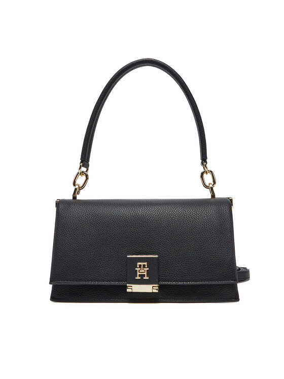 Tommy Hilfiger Tommy Hilfiger Torbica Th Her Med Crossover AW0AW17216 Crna
