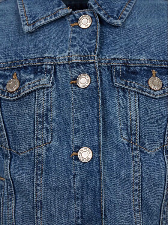 Gap Gap Джинсова куртка 620681-00 Голубий Regular Fit