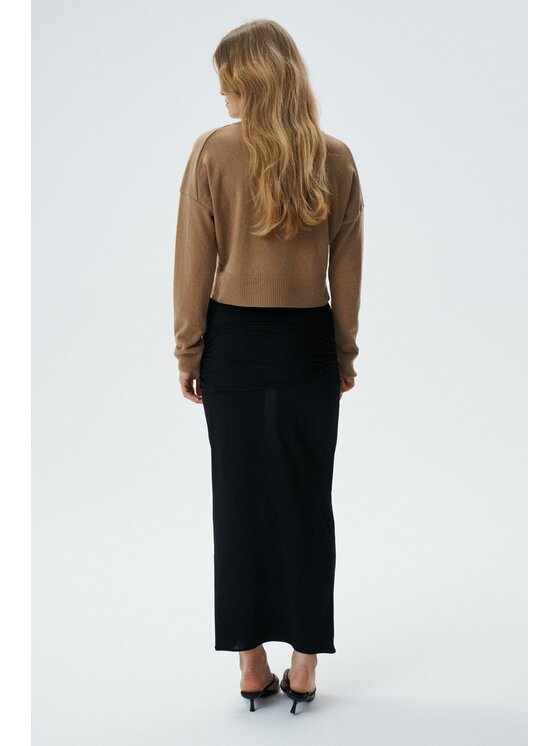 MARI PRETI MARI PRETI Cardigan Willow Marrone Regular Fit