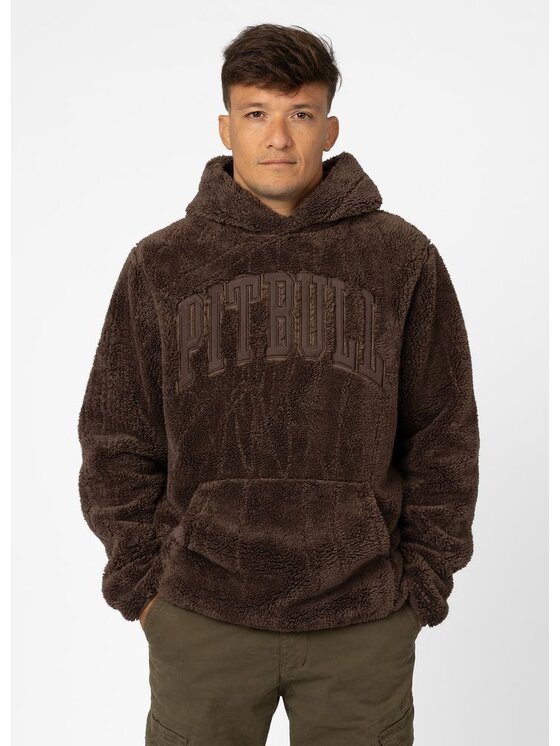PITBULL PITBULL Bluza ARAGON NORTON Brązowy Regular Fit