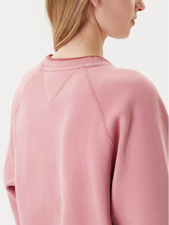 Tommy Jeans Tommy Jeans Felpa Script DW0DW21196 Rosa Regular Fit