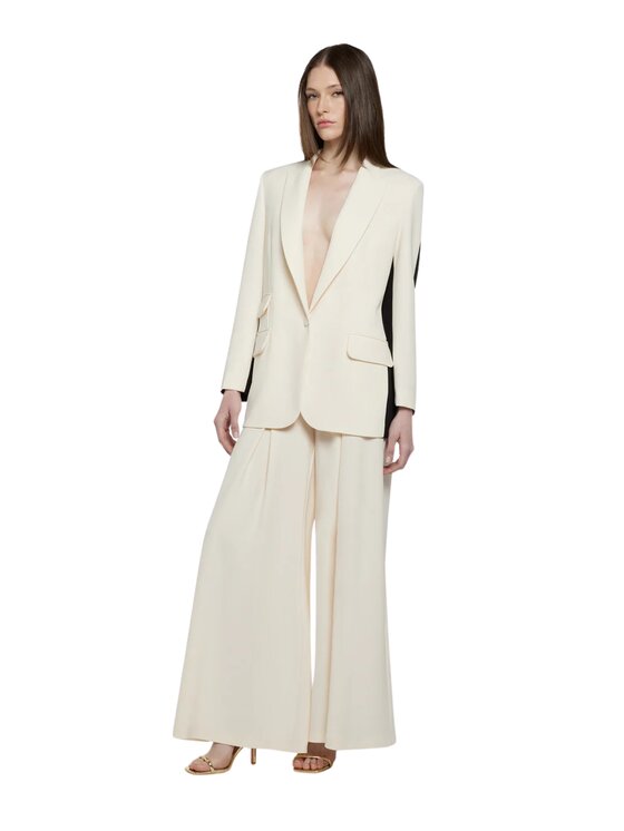 Simona Corsellini Simona Corsellini Spodnie zimowe pa00701-v0359 Beżowy Regular Fit