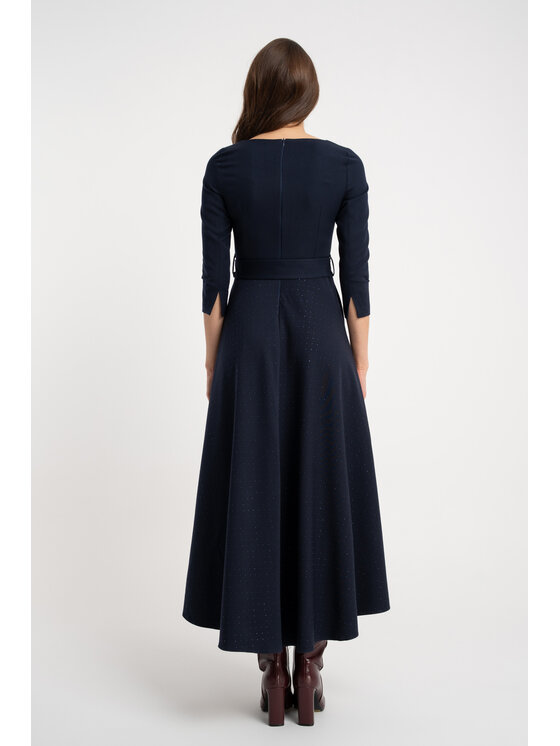 CLICK CLICK Φόρεμα καθημερινό 10-6174 Σκούρο μπλε Regular Fit