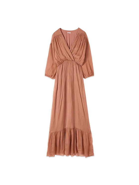 Oltre Oltre Sukienka wieczorowa 7031J000856N012 Brązowy Regular Fit