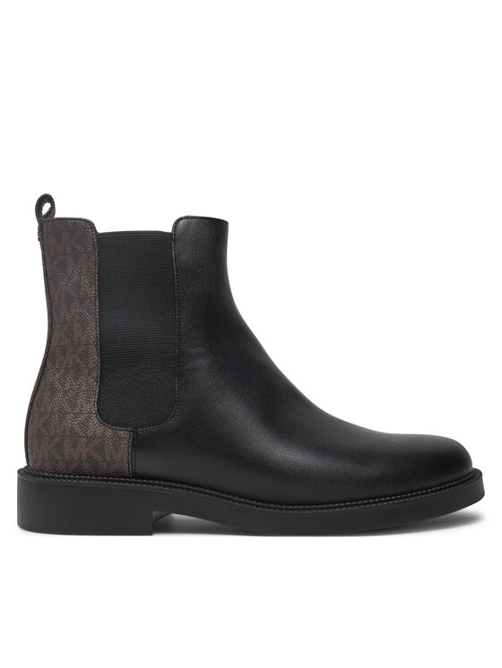 MICHAEL Michael Kors MICHAEL Michael Kors Kotníková obuv s elastickým prvkem Hazel Chelsea Bootie 40F4HZMEFL Černá