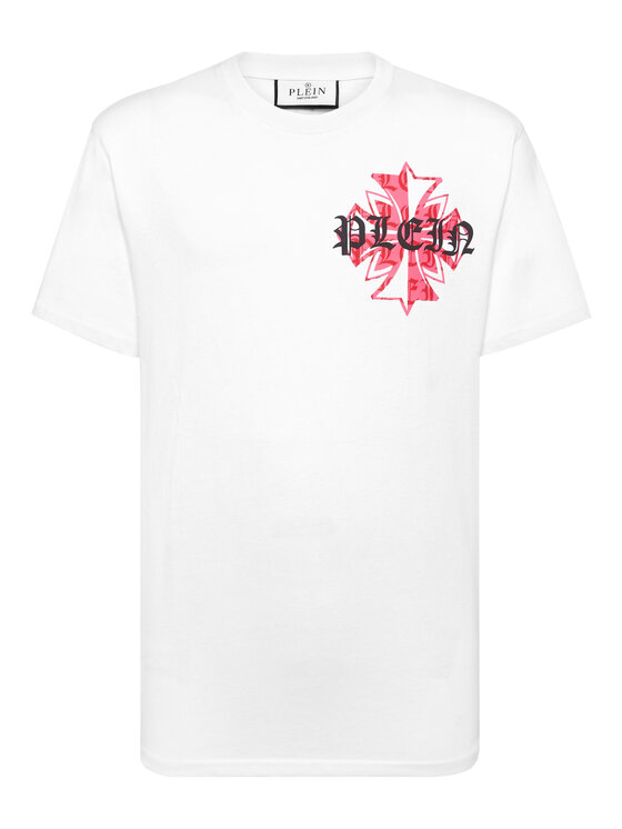 PHILIPP PLEIN PHILIPP PLEIN T-Shirt 26215 Biały Regular Fit