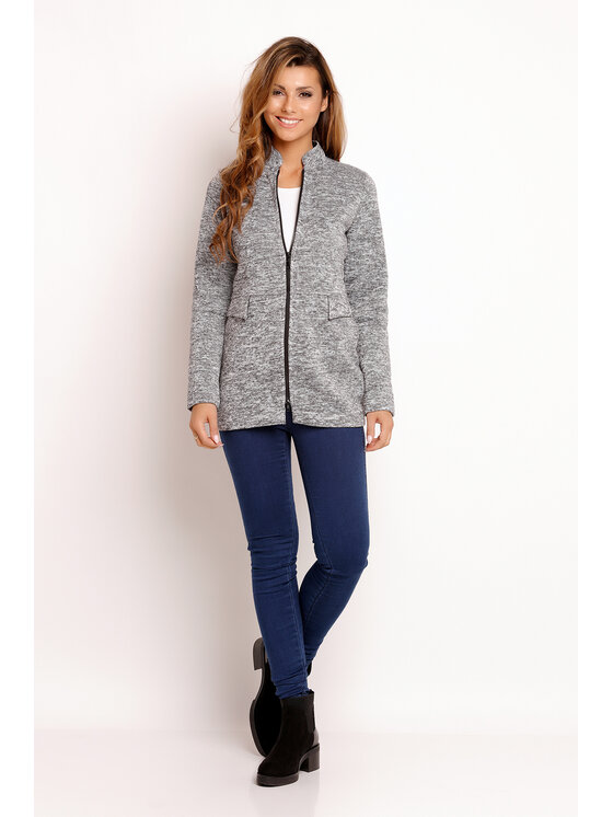 Awama Awama Bluza L032 Szary Basic Fit