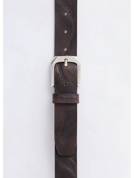 Wrangler Wrangler Pasek Męski RANGE BELT Brązowy