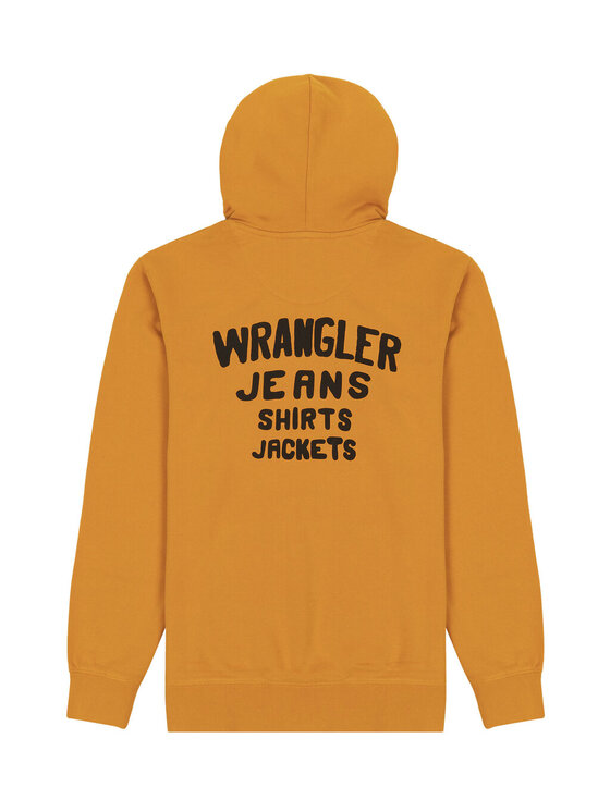 Wrangler Wrangler Felpa LOGO Arancione Regular Fit