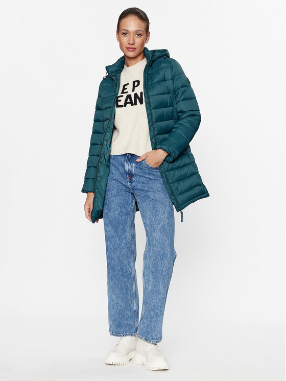 Pepe Jeans Pepe Jeans Μπουφάν χειμωνιάτικο Maddie Long PL402252 Πράσινο Regular Fit