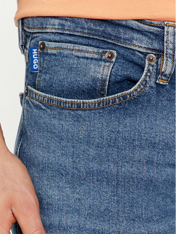HUGO Hugo Traperice Zane 50511421 Plava Slim Fit