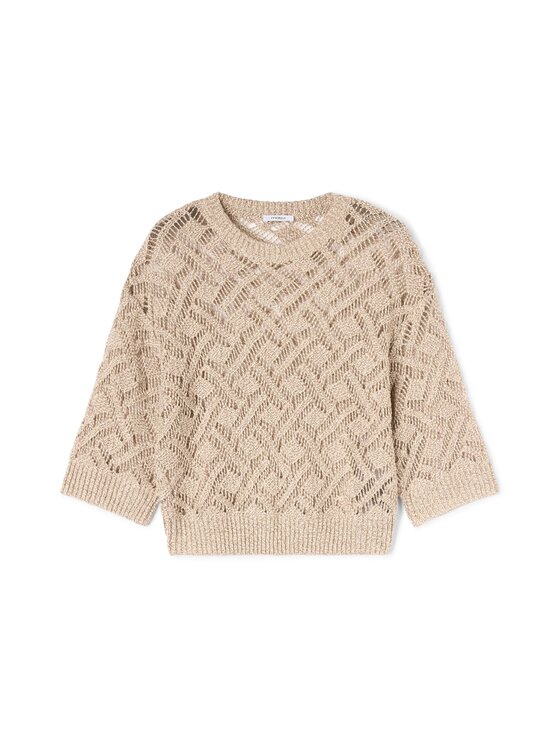 Motivi Motivi Maglione M487W004199N002 Crema Boxy Fit
