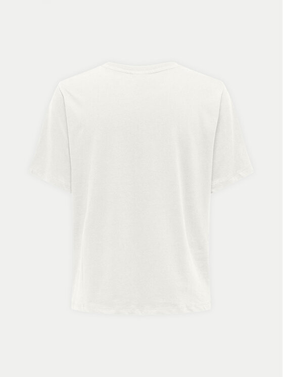 JDY JDY Tricou Felisa 15300408 Écru Regular Fit