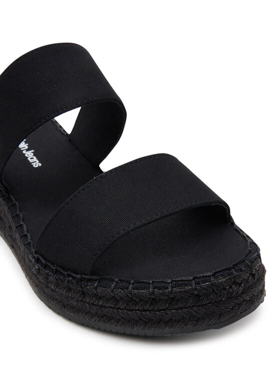 Calvin Klein Jeans Calvin Klein Jeans Espadrile Sporty Rope Mg Lth Webbing YW0YW01704 Črna