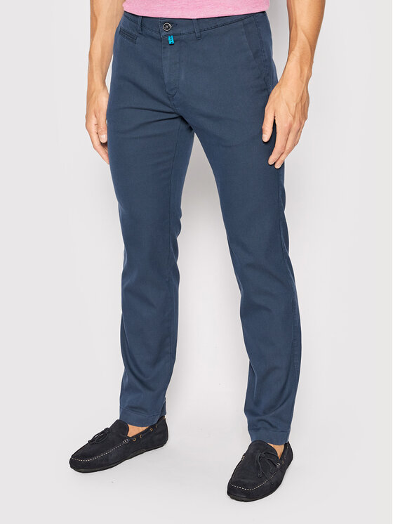 Pierre Cardin Pierre Cardin Chino hlače 33747/000/1003 Modra Lyon Tapered Fit