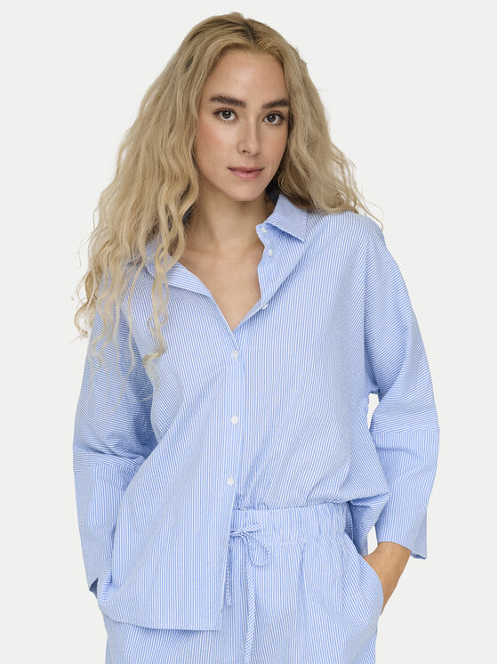 ONLY ONLY Marškiniai Augusta 15347661 Mėlyna Loose Fit