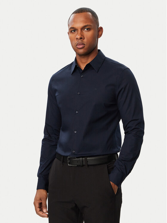 Calvin Klein Calvin Klein Košulja LV04LB145G Tamnoplava Slim Fit