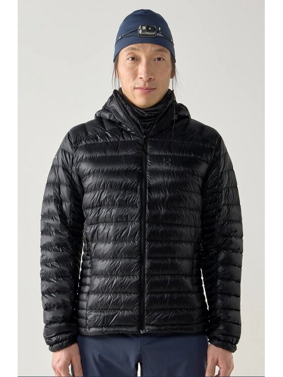 Haglöfs Haglöfs Kurtka puchowa L.I.M Down II Hood Men Czarny Regular Fit