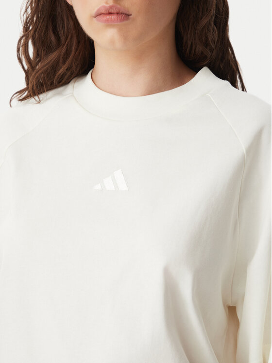 adidas adidas Majica Kit Small Logo KT0297 Kremna Regular Fit