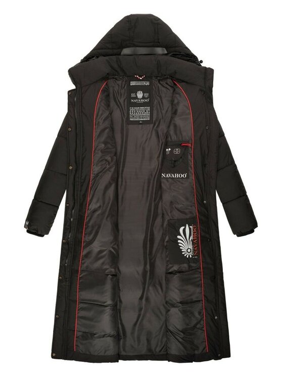 Navahoo Navahoo Kurtka zimowa Isalie Czarny Casual Fit