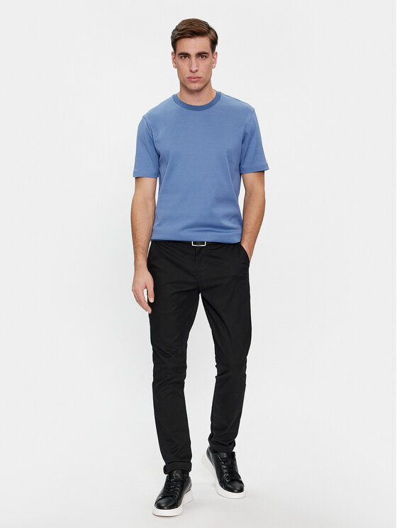 BOSS Boss Tričko Tiburt 426 50506175 Modrá Regular Fit