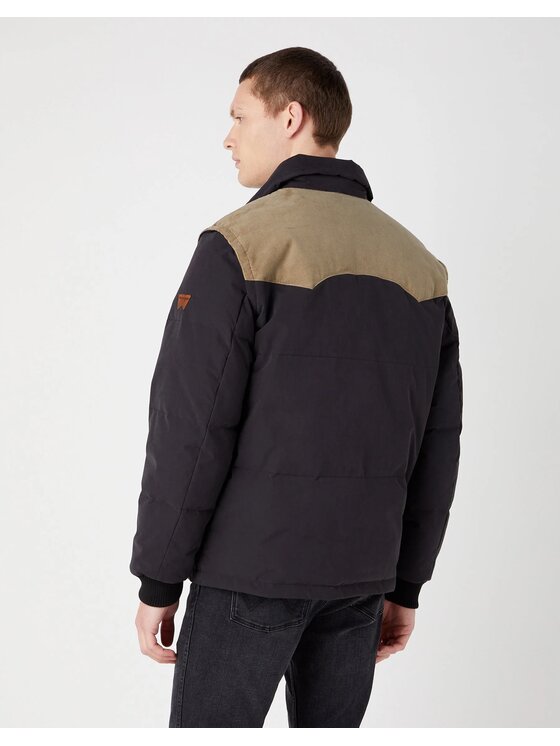 Wrangler Wrangler Kurtka zimowa DETACHABLE SLEEVE Czarny Regular Fit