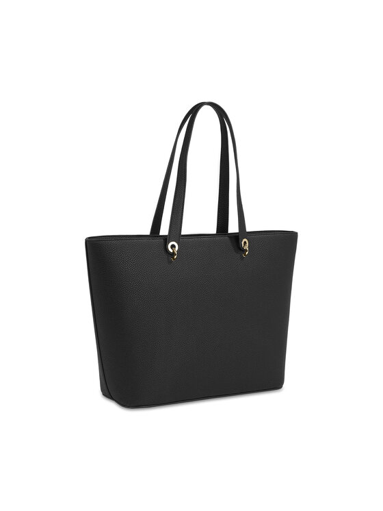 Tommy Hilfiger Tommy Hilfiger Kabelka Th Emblem Tote AW0AW15178 Čierna