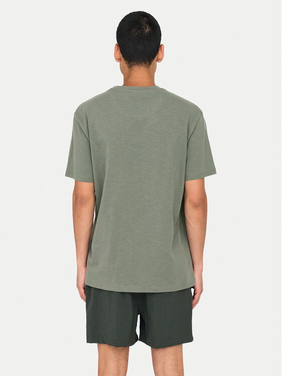 Only & Sons Only & Sons Тишърт 22025286 Зелен Regular Fit