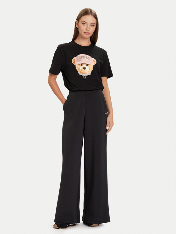Guess Guess T-shirt V5BI09 I3Z14 Crna Relaxed Fit