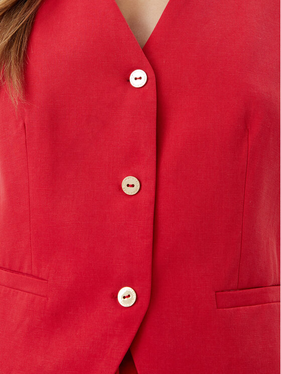 LOLA CASADEMUNT LOLA CASADEMUNT Gilet LS2502007 Rosso Regular Fit