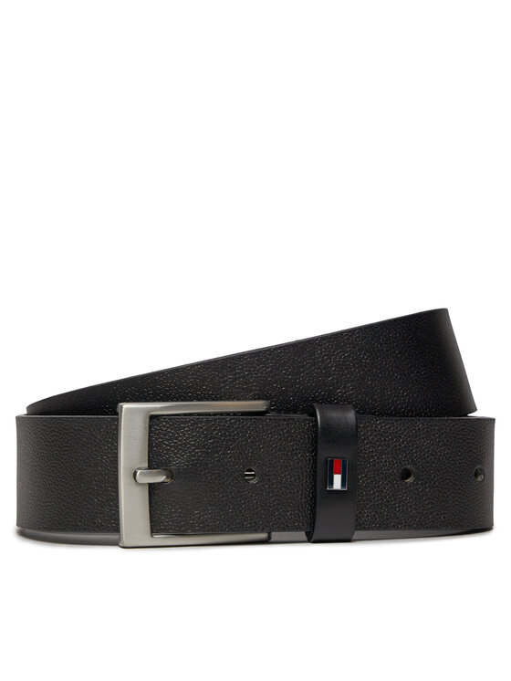 Tommy Hilfiger Pánsky opasok Adan 3.5 Seasonal Texture AM0AM12165 Čierna