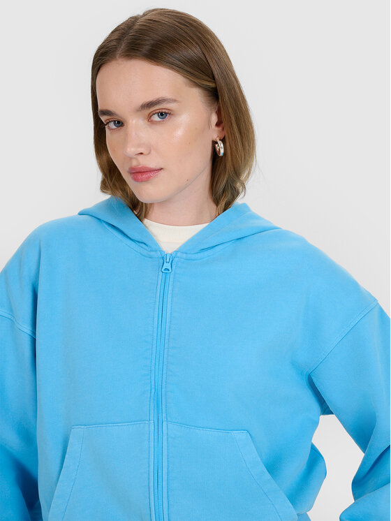 4F 4F Bluza MIDSHOP TEXTILE Niebieski Oversize
