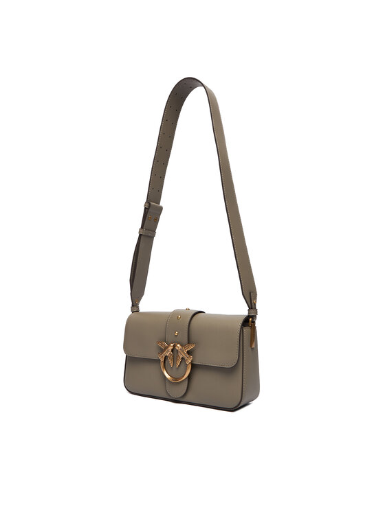 PINKO PINKO Kabelka Love One Mini Slouchy Fl Al 25-26 104340 A0QO Šedá