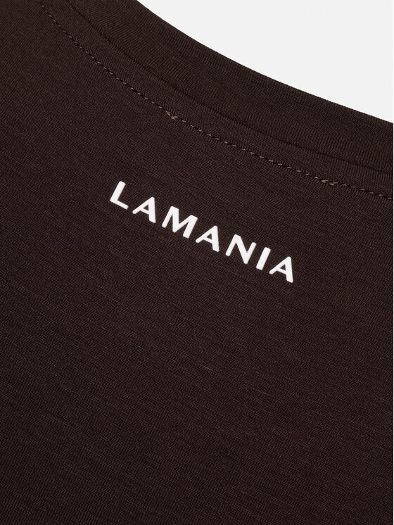 La Mania La Mania Longsleeve APRIL Brązowy ciemny Basic Fit