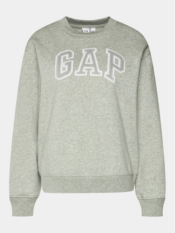 Gap Gap Majica dugih rukava 554936-02 Siva Regular Fit