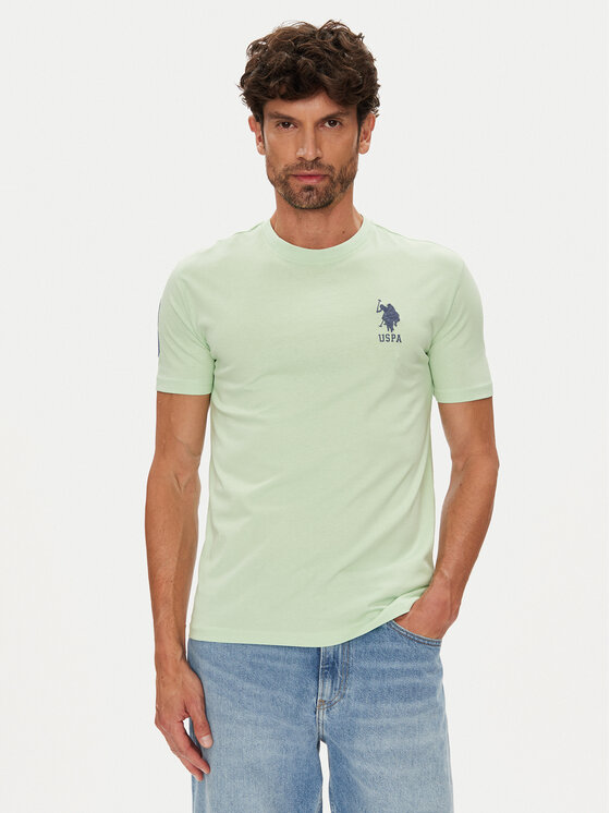 U.S. Polo Assn. U.S. Polo Assn. T-Shirt MUP3311 Zielony Slim Fit