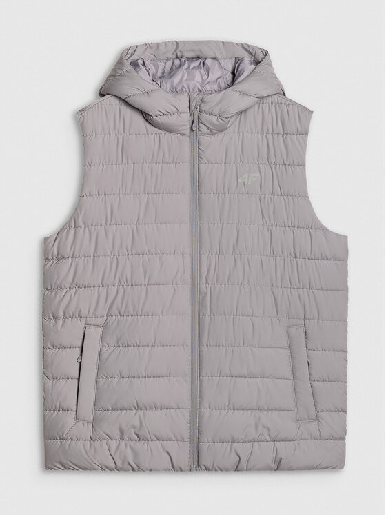 4F 4F Gilet 4FWAW25TVJAM225-25S Grigio Regular Fit