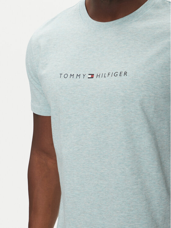 Tommy Hilfiger Tommy Hilfiger T-Shirt UM0UM03525 Zielony Regular Fit
