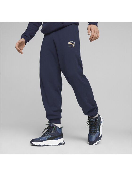 Puma Puma Spodnie dresowe 676065 Niebieski Regular Fit